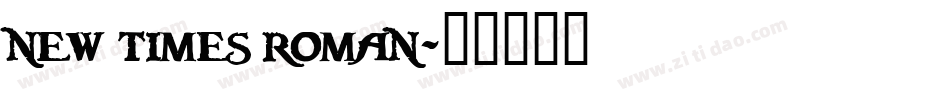 new times roman字体转换